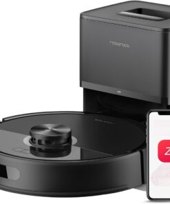 roborock Q7 M5+ Robot Vacuum and Mop, Upgraded from Q5 Max+, Up to 7-9 Weeks Self-Empty, 10000Pa Suction, Dual Anti-Tangle System for Pet Hair & Carpet, PreciSense LiDAR Navigation, App Control, Black