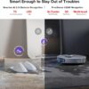 roborock S8 MaxV Ultra with Refill & Drainage System Robot Vacuum and Mop, Check Installation Space First, FlexiArm Design, Auto Mop Wash&Dry 10000Pa Suction, Obstacle Avoidance, 20mm Auto Mop Lifting