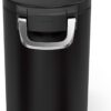 simplehuman 25 Liter, 27 lb / 12.2 kg Medium Pet Food Storage Container for Dog Food, Cat Food, and Bird Feed, Alloy Steel, Matte Black
