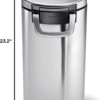 simplehuman 30 Liter, 32 lb / 14.5 kg Large Pet Food Storage Container for Dog Food, Cat Food, and Bird Feed, Brushed Stainless Steel