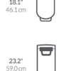 simplehuman 30 Liter, 32 lb / 14.5 kg Large Pet Food Storage Container for Dog Food, Cat Food, and Bird Feed, Brushed Stainless Steel