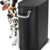 simplehuman 30 Liter, 32 lb / 14.5 kg Large Pet Food Storage Container for Dog Food, Cat Food, and Bird Feed, Matte Black
