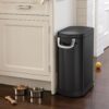 simplehuman 30 Liter, 32 lb / 14.5 kg Large Pet Food Storage Container for Dog Food, Cat Food, and Bird Feed, Matte Black