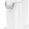 simplehuman 30 Liter, 32 lb / 14.5 kg Large Pet Food Storage Container for Dog Food, Cat Food, and Bird Feed, White