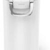 simplehuman 30 Liter, 32 lb / 14.5 kg Large Pet Food Storage Container for Dog Food, Cat Food, and Bird Feed, White