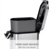 simplehuman 35 Liter, 40 lb / 18.1 kg X-Large Pet Food Storage Container for Dog Food, Cat Food, and Bird Feed, Brushed Stainless Steel simplehuman 35 Liter, 40 lb / 18.1 kg X-Large Pet Food Storage Container for Dog Food, Cat Food, and Bird Feed, Brushed Stainless Steel