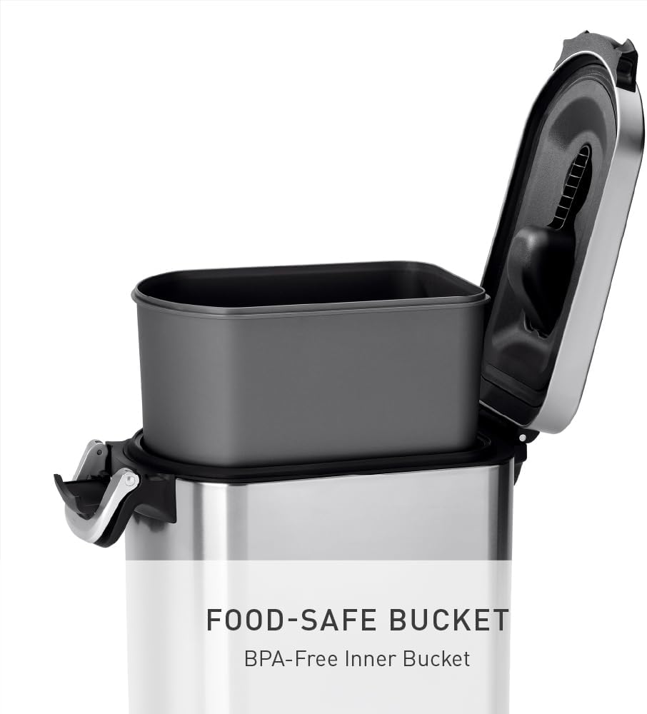 simplehuman 35 Liter, 40 lb 18.1 kg X-Large Pet Food Storage Container for Dog Food, Cat Food, and Bird Feed, Brushed Stainless Steel145 simplehuman 35 Liter, 40 lb / 18.1 kg X-Large Pet Food Storage Container for Dog Food, Cat Food, and Bird Feed, Brushed Stainless Steel