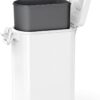 simplehuman 35 Liter, 40 lb / 18.1 kg X-Large Pet Food Storage Container for Dog Food, Cat Food, and Bird Feed, White