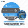 AG-LITE BLBBSAL34100 AG-Lite 3/4-in x 100-ft Premium -Duty Kink Free Rubber Blue Hose