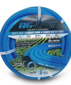 AG-LITE BLBBSALONE100 AG-Lite 1-in x 100-ft Premium -Duty Kink Free Rubber Blue Hose