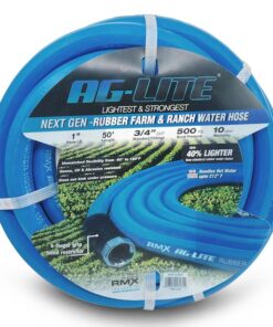AG-LITE BLBBSALONE50 AG-Lite 1-in x 50-ft Premium -Duty Kink Free Rubber Blue Hose