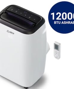AIRO COMFORT AC13AWS25 8000 BTU (DOE) 120-Volt Vented Large Room Portable Air Conditioner Remote Included