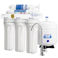 APEC Water RO-90 Ultimate 5-stage Carbon block Reverse Osmosis Filtration Under Sink Water Filtration System with Chrome Faucet