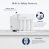 AQUASURE AS-PR75A Premier 4-stage Membrane Reverse Osmosis Filtration Under Sink Water Filtration System with Chrome Faucet
