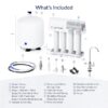 AQUASURE AS-PR75AK Premier 4-stage Membrane Reverse Osmosis Filtration Under Sink Water Filtration System with Chrome Faucet