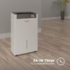 Aeric AERD501P 50 pt. Large Room Dehumidifier For Basements, Bathrooms, Crawlspaces, ENERGY STAR Certified, in White