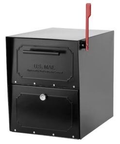 Architectural Mailboxes 620020B-10 Oasis TriBolt Locking Metal Extra Large Mailbox Black
