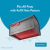 Architectural Mailboxes 6300P-10 Oasis 360 Locking Metal Large Mailbox Multiple colors/finishes