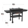 Blackstone 2465 28" Culinary Omnivore Griddle with Hard Cover 2 -Burner Liquid propane Flat Top Grill