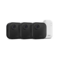 Blink B0DHLQT3CG Outdoor 4 - Wireless smart security camera, two-year battery life, 1080p HD day and infrared night live view, two-way talk, Sync Module Core included - 3 camera system