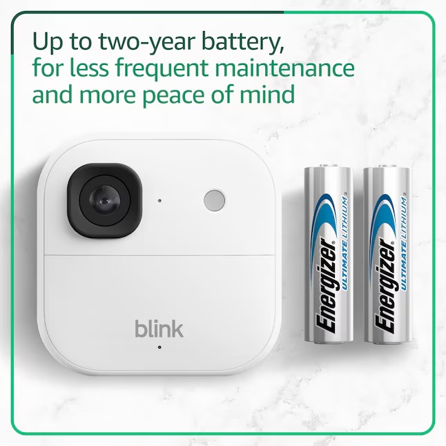 Blink B0F95NV4HK Outdoor 2K+ (newest model) - Wireless smart security camera, 2K video resolution, enhanced audio, long-lasting battery. Sync Module Core included - 2 camera system (White)489_11zon Blink B0F95NV4HK Outdoor 2K+ (newest model) - Wireless smart security camera, 2K video resolution, enhanced audio, long-lasting battery. Sync Module Core included - 2 camera system (White)