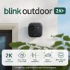 Blink B0F95XVBFS Outdoor 2K+ (newest model) - Wireless smart security camera, 2K video resolution, enhanced audio, long-lasting battery. Sync Module Core included - 5 camera system (Black)