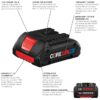 Bosch GXS18V-11N25 18 -Volt 2 -Pack Lithium-ion ( 4 Ah 4 Ah Battery Kit )