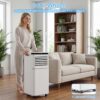 COWSAR LSA5407AC8K 5000 BTU (DOE) 115-Volt Vented Small Room Portable Air Conditioner Remote Included