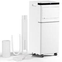 COWSAR LSA5407AC8K 5000 BTU (DOE) 115-Volt Vented Small Room Portable Air Conditioner Remote Included