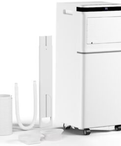 COWSAR LSA5407AC8K 5000 BTU (DOE) 115-Volt Vented Small Room Portable Air Conditioner Remote Included