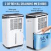 COWSAR LSDE4220B 50 pt. Large Room Dehumidifier For Basements, Bathrooms, Crawlspaces, in White