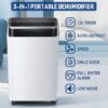 COWSAR LSDE4220B 50 pt. Large Room Dehumidifier For Basements, Bathrooms, Crawlspaces, in White