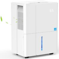 COWSAR LSDE6550 50 pt. Dehumidifier (For Rooms 1501 - 3000 sq. ft) For Basements, Bathrooms, Crawlspaces, in White