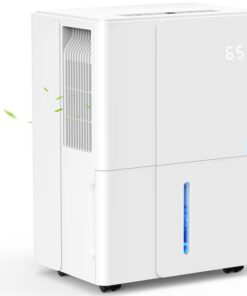 COWSAR LSDE6550 50 pt. Dehumidifier (For Rooms 1501 - 3000 sq. ft) For Basements, Bathrooms, Crawlspaces, in White