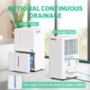 COWSAR LSDE6580 80 pt. Dehumidifier (For Rooms 3001+ sq. ft) For Basements, Bathrooms, Crawlspaces, in White COWSAR LSDE6580 80 pt. Dehumidifier (For Rooms 3001+ sq. ft) For Basements, Bathrooms, Crawlspaces, in White