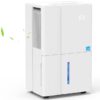 COWSAR LSDE6580 80 pt. Dehumidifier (For Rooms 3001+ sq. ft) For Basements, Bathrooms, Crawlspaces, in White