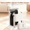 COWSAR LSDH4250E 150 pt. Dehumidifier (For Rooms 3001+ sq. ft) For Basements, Bathrooms, Crawlspaces, in White