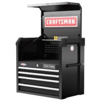 CRAFTSMAN CMST98267BK 2000 Series 26.68-in W x 24.7-in H x 16.32-in D 4 -Drawer Steel Tool Chest ( Black )