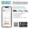 Chamberlain B6630 1-HP Premier Smart Compatible Belt drive Garage Door Opener Wi-Fi Compatibility and Battery Back-Up LED Light and Camera(s)