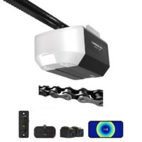 Chamberlain C1000 1/2 HPS Smart Compatible Chain drive Garage Door Opener Wi-Fi Compatibility LED Light
