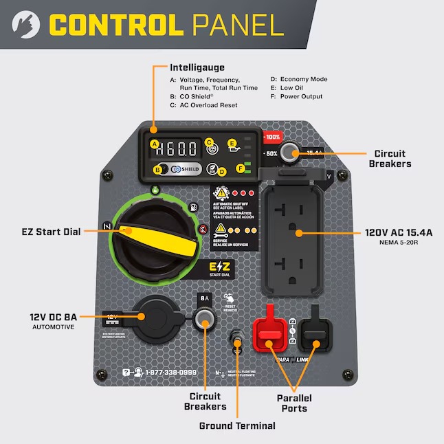 Champion Power Equipment 201317 CO Shield Ultralight Quiet Technology 2500 -Watt Single Fuel (Gasoline) Inverter Generator5_11zon Champion Power Equipment 201317 CO Shield Ultralight Quiet Technology 2500 -Watt Single Fuel (Gasoline) Inverter Generator