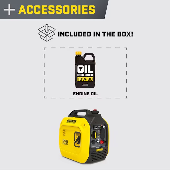 Champion Power Equipment 201317 CO Shield Ultralight Quiet Technology 2500 -Watt Single Fuel (Gasoline) Inverter Generator7_11zon Champion Power Equipment 201317 CO Shield Ultralight Quiet Technology 2500 -Watt Single Fuel (Gasoline) Inverter Generator