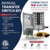 Connecticut Electric EGS107501G2KIT 30 -Amp Manual Transfer Switch