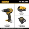 DEWALT DCD798P1 1/2-in 20-volt max Variable Speed Brushless Cordless Hammer Drill ( 1 -Batteries and Charger Included )