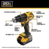 DEWALT DCD798P1 1/2-in 20-volt max Variable Speed Brushless Cordless Hammer Drill ( 1 -Batteries and Charger Included )