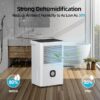 Elexnux GTN-SDL-30P 30 pt. Dehumidifier (For Rooms 1001 - 1500 sq. ft) For Basements, Bathrooms, Crawlspaces, in White