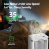 Elexnux LGT-2012EE 30 pt. Dehumidifier (For Rooms 1501 - 3000 sq. ft) For Basements, Bathrooms, Crawlspaces, in White