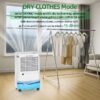 Elexnux LGT-2012EE 30 pt. Dehumidifier (For Rooms 1501 - 3000 sq. ft) For Basements, Bathrooms, Crawlspaces, in White
