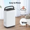 Elexnux LW-AP18-1906 50 pt. Dehumidifier (For Rooms 3001+ sq. ft) For Basements, Bathrooms, Crawlspaces, in White