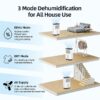 Elexnux LW-AP18-1906 50 pt. Dehumidifier (For Rooms 3001+ sq. ft) For Basements, Bathrooms, Crawlspaces, in White